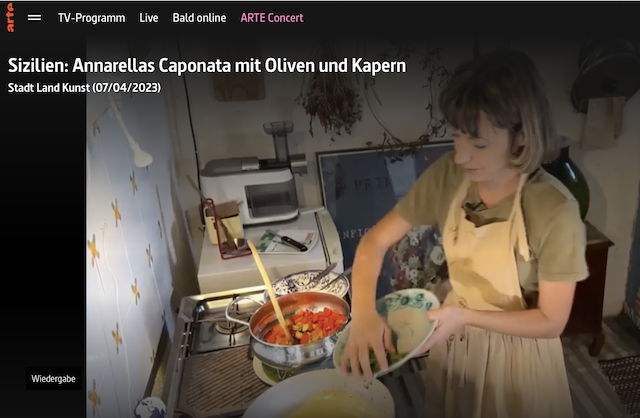 Annarella makes a Caponata for Arte Channell